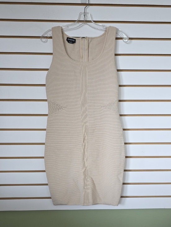 bebe Dresses & Skirts - Bebe Cream Knit Tank Dress Lg
